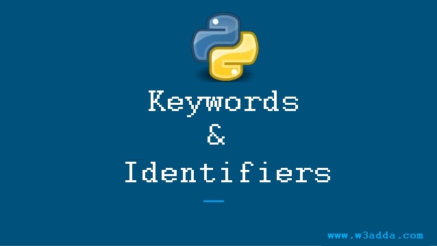 python keywords identifiers