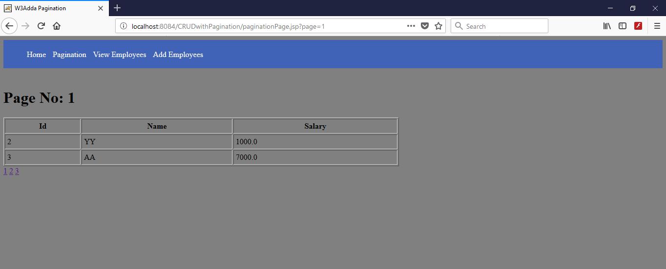 JSP CRUD Example W3Schools Tutorialspoint W3Adda