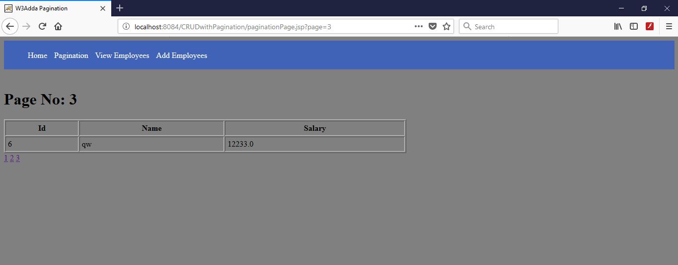 JSP CRUD Example W3Schools Tutorialspoint W3Adda