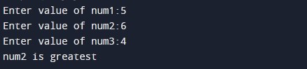 C-Program-to-Find-Greatest-Number-Among-three-Number-using-if-statement