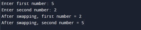 C-Program-to-Swap-Two-Numbers-without-using-Temporary-Variable