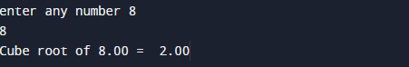 C Program to Find Cube Root of a Given Number