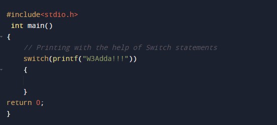 C Program to Print Without Semicolon - W3Adda