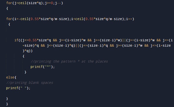 C Program to Print Star Pattern - W3Adda