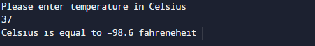 C++ Program to Convert Celsius to Fahrenheit