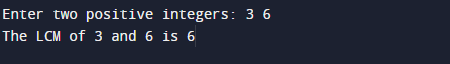 C++ Programs to Find LCM of Two Numbers