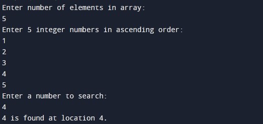 Interpolation Search Algorithm