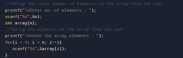 C program to find unique elements in an array w3adda