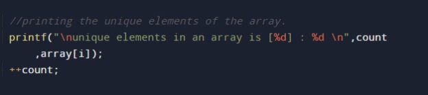 C Program to Find Unique Elements in an Array - W3Schools ...