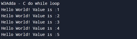 c-do-while-loop