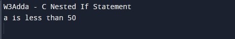 c-nested-if-else-statement